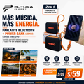 PARLANTE POWER BANK KIMISO 3 EN 1